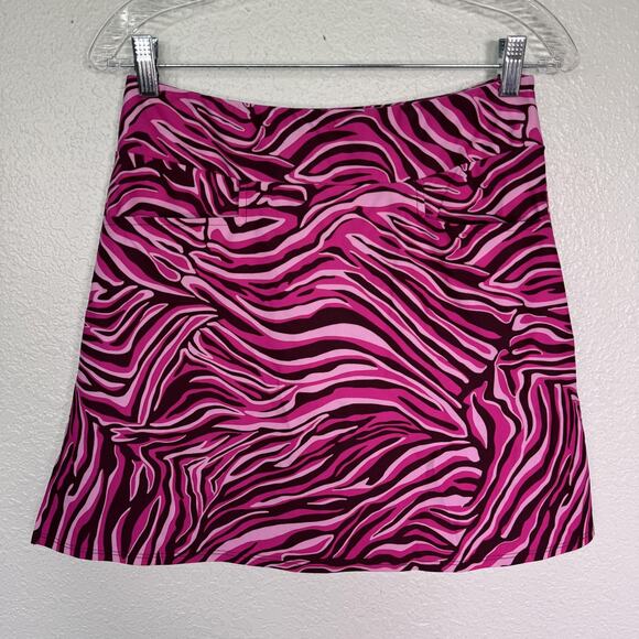 Jude Connally Pants - Jude Connally Skort Womens XS Pink Zebra Print Pull On Golf Tennis Pickleball